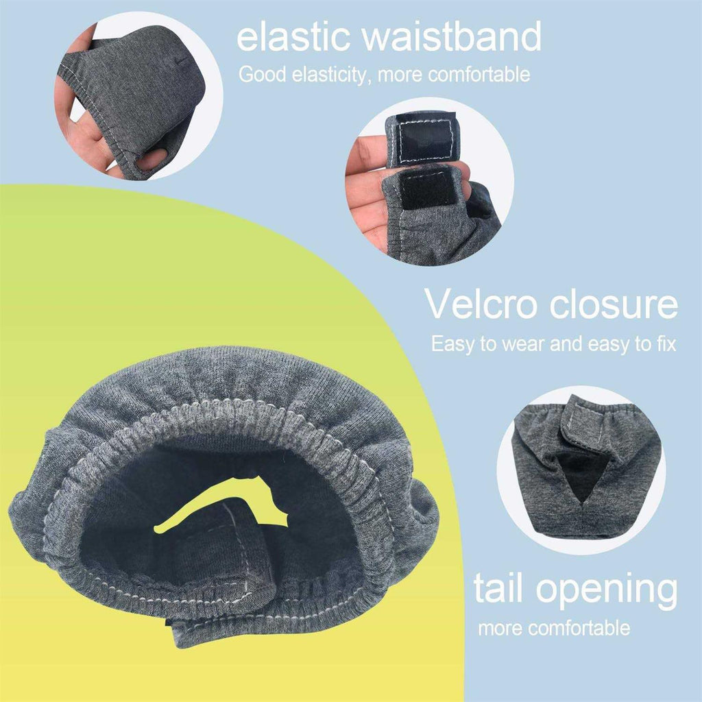 2PCS Small Pet Diapers, Reusable, Washable, with Velcro M23580