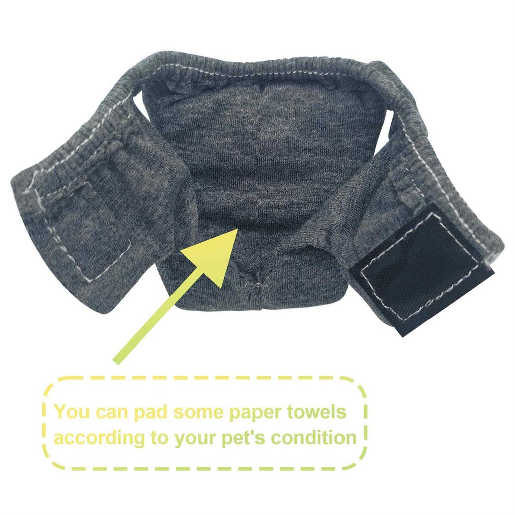 2PCS Small Pet Diapers, Reusable, Washable, with Velcro M23580