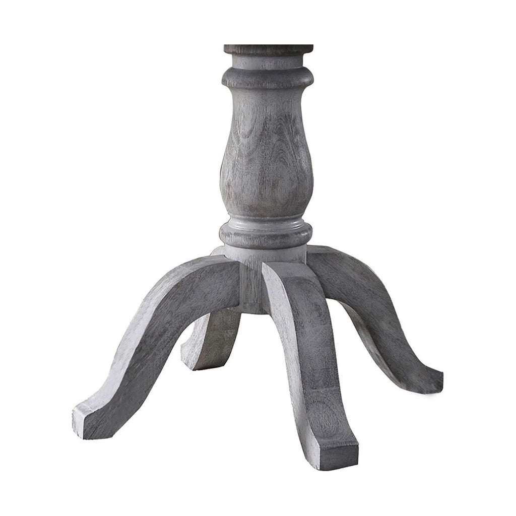Weathered Gray Wood Round Dining Table L691390