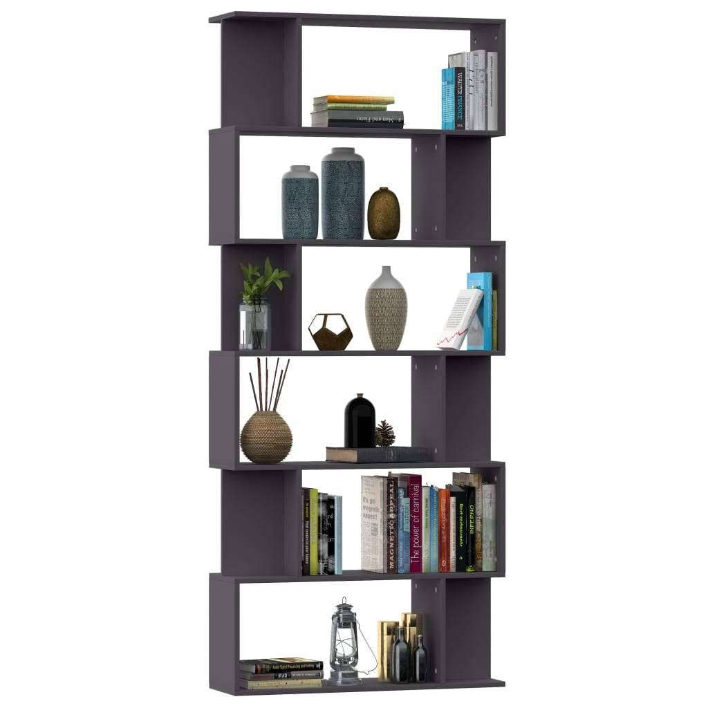 White Chipboard Book Cabinet Room Divider F142