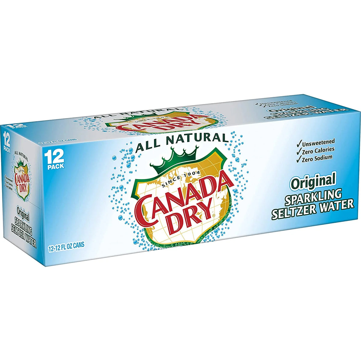 12 oz. Cans Sparkling Seltzer Water (Pack of 12) U740