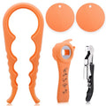 5 Pack Bottle Opener Jar Opener with Silicone Rubber Jar Opener Gripper Pad P226753