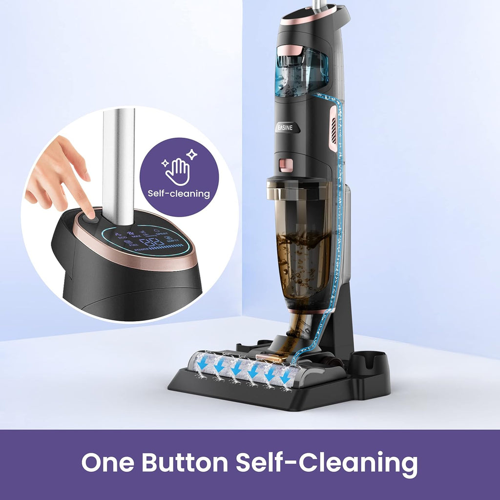 Cordless Stick Wet Dry Vacuum Cleaner, Self-Cleaning, Black P8713