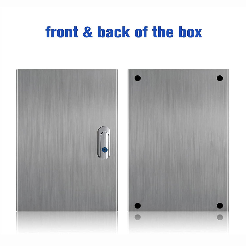 304 Stainless Steel IP65 Waterproof Junction Box with Lock X211