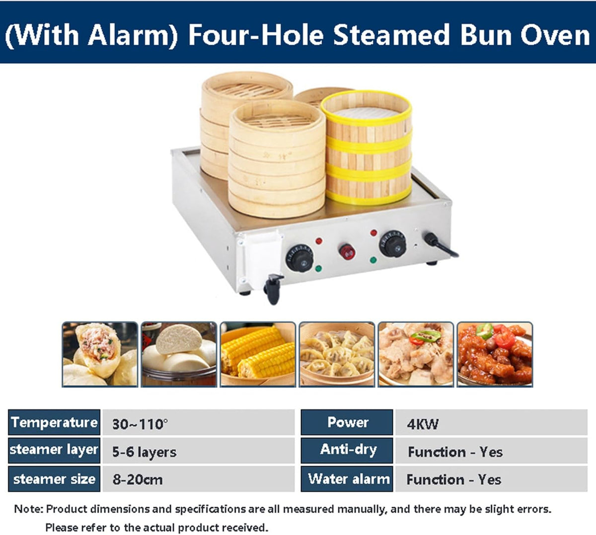 30-110℃ Temperature Control Steamed Buns Machine W705679