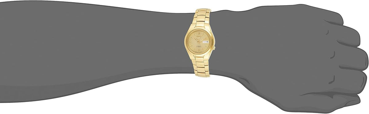 Gold Dial Gold-Tone Stainless Steel Automatic Watch Q269884