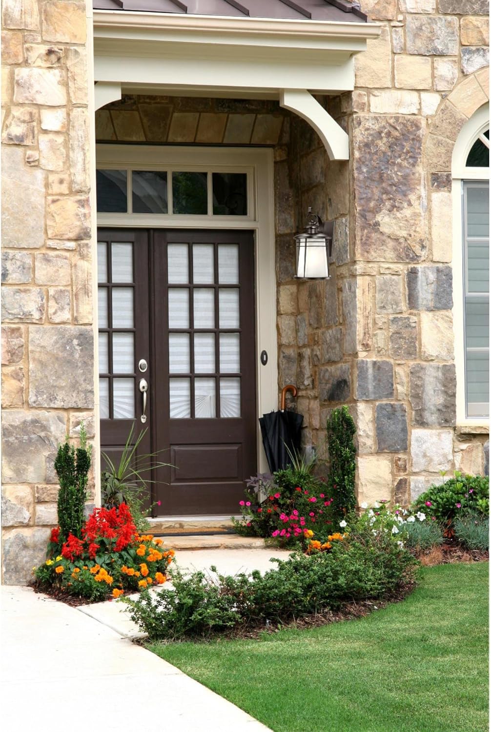 Weathered Bronze Exterior Wall Lantern with White Alabaster Glass S459647