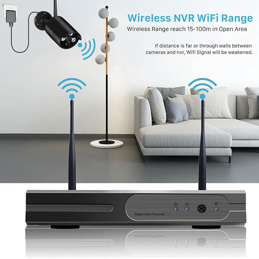 8 Channel 2MP Night Vision Security Camera System with DVR X333798