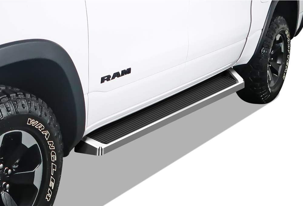 Silver Running Board Style Running Boards Nerf Bars Side Steps Step Rails Crew Cab P999