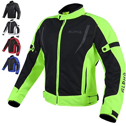HI VIS MESH MOTORCYCLE JACKET (RED, 4X-LARGE) Q6399