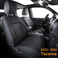 Black Faux Leather Tacoma Seat Covers C272