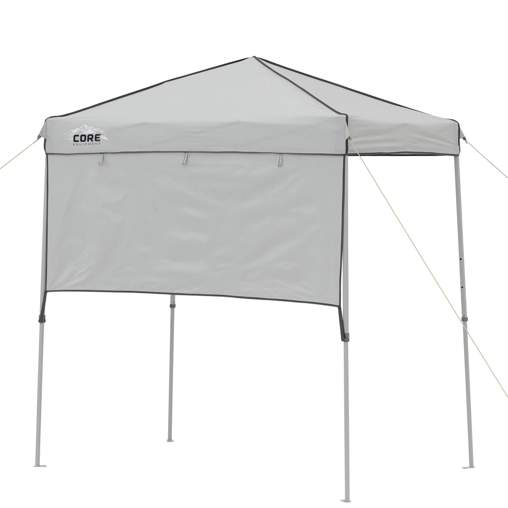 6 x 4 Ft Pop Up Instant Tent Canopy with Half Sun Shade, Gray L105