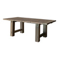 86-121 in. Brown Dining Table with 2 Extension Leaves H157170