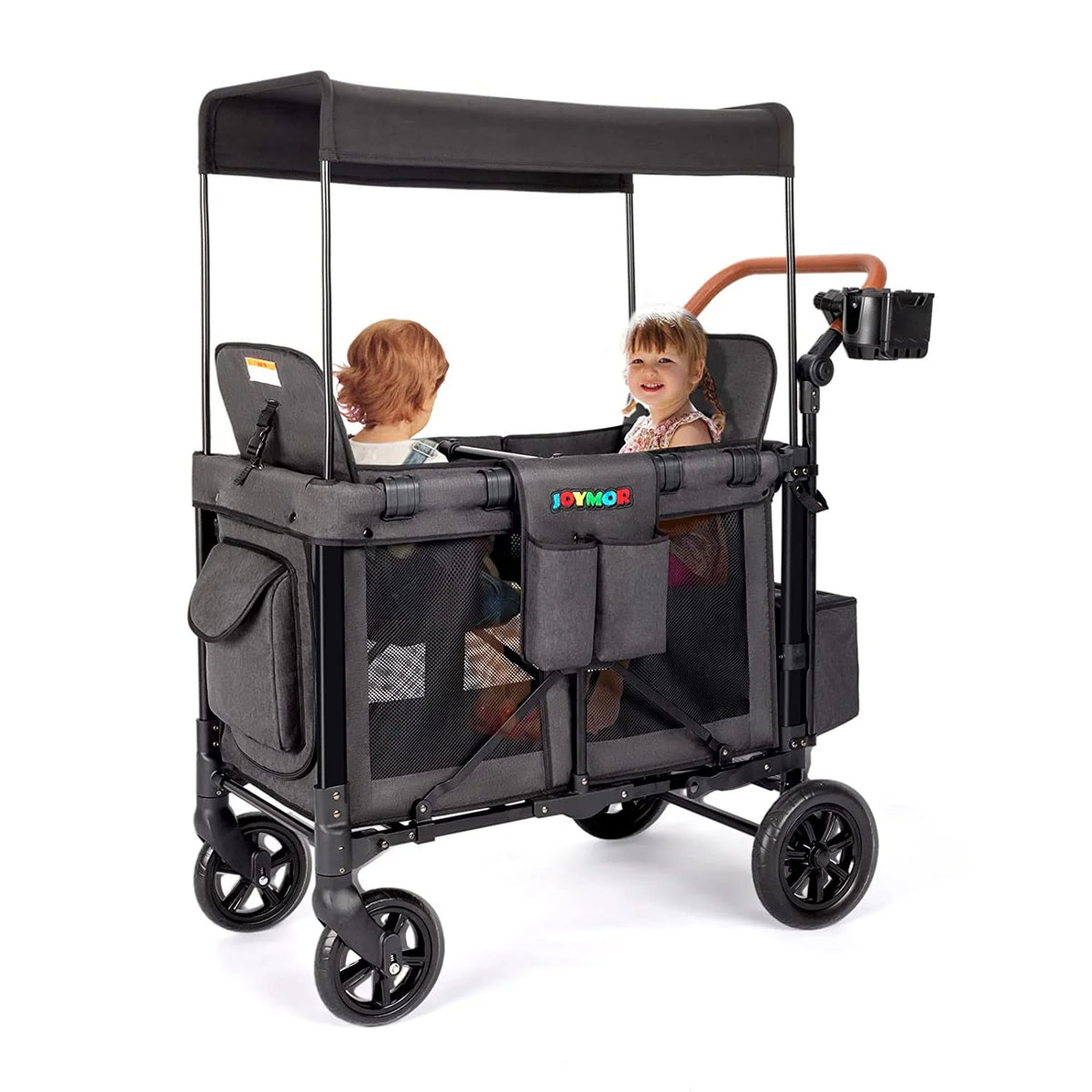 Double Stroller Wagon with 5 Point Harness J22201