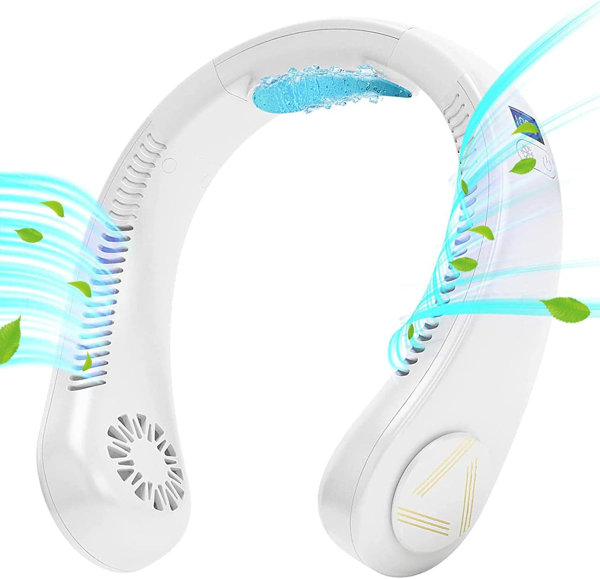 Portable Neck Fan, Wearable Bladeless Cooling Fan, 4000mAh Battery, Pack of 2 E98789