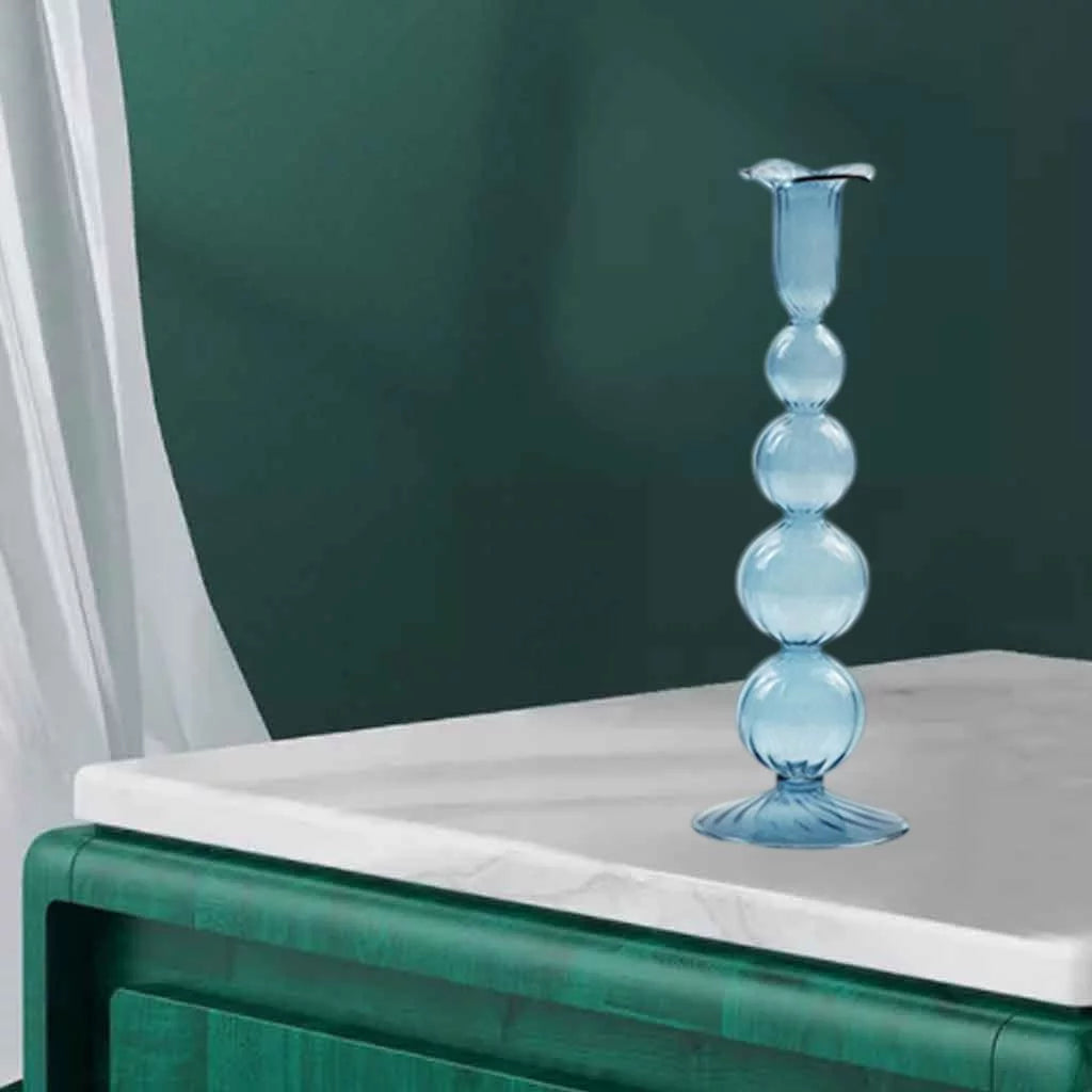 Glass Taper Candle Holder 9x26.5cm R8796