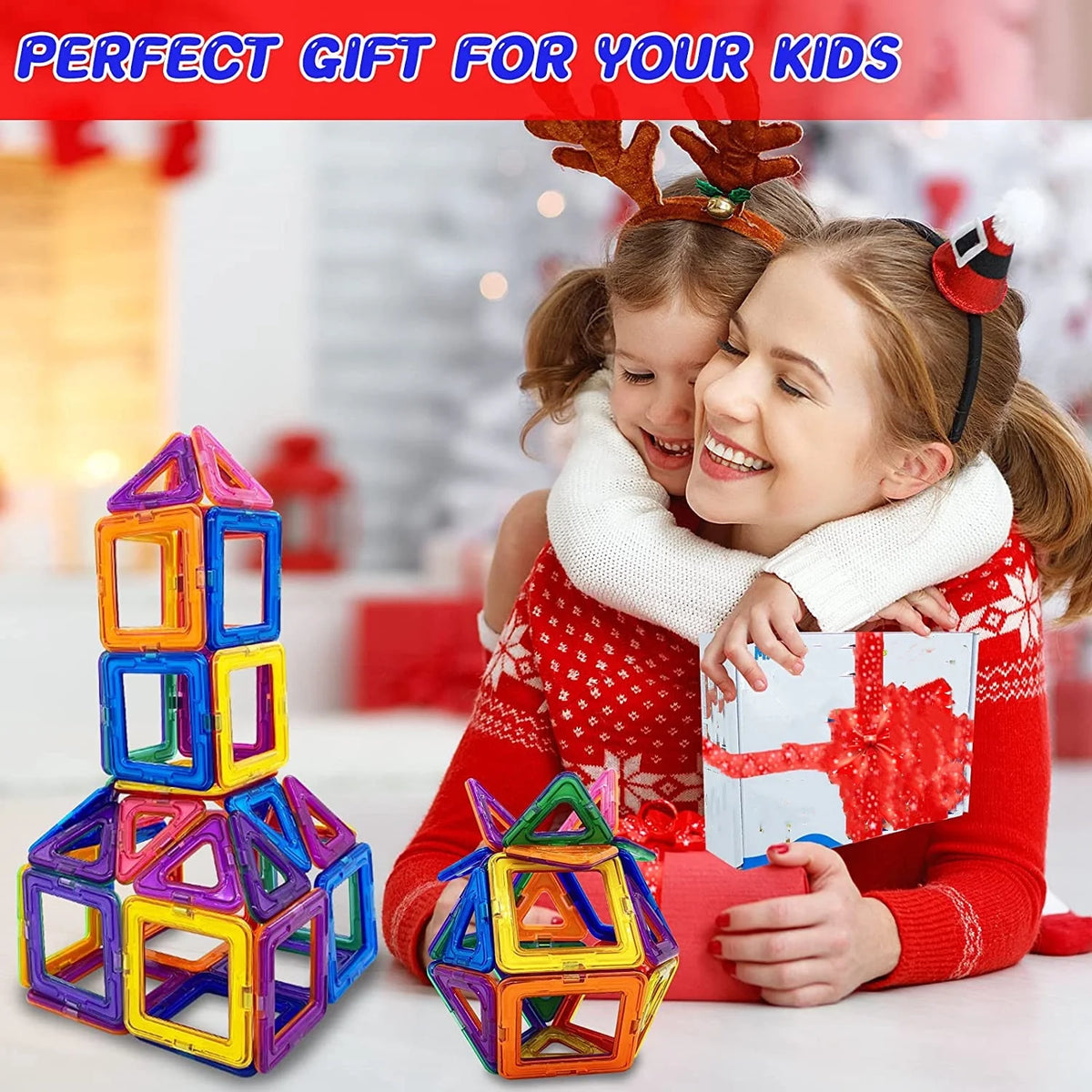 100Pcs Magnetic Building Tiles STEM Toys Starter Set R320201
