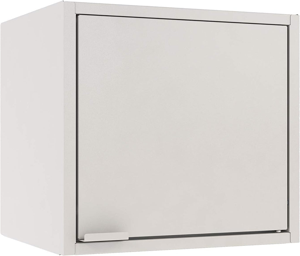 White Wall-Mounted Floating Steel Niche Cabinet L287
