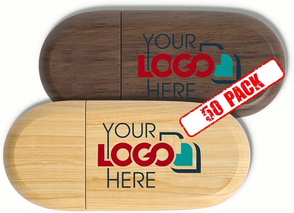 Custom Wood USB Flash Drive 128MB 50 Pack I881