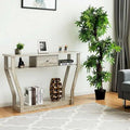 Gray Console Table M8931