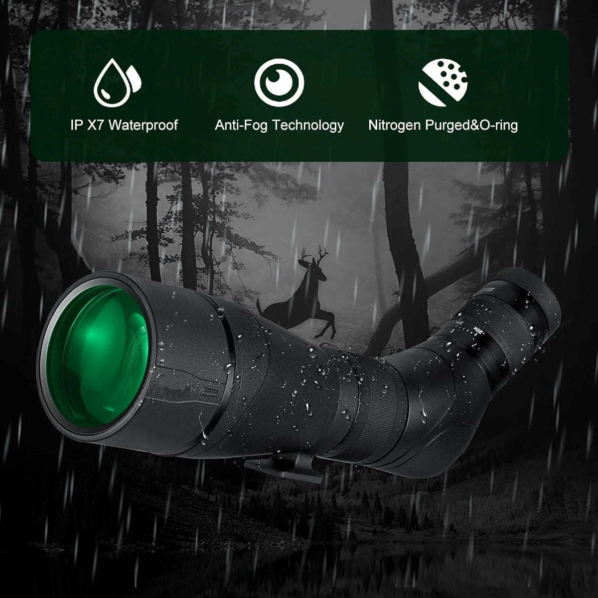 20-60x85 BAK4 Waterproof Spotting Scope Q560149