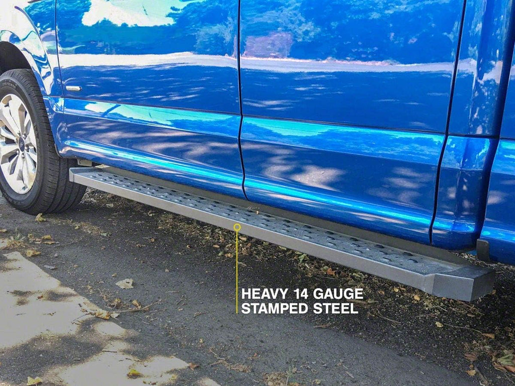 Black Steel Running Boards G313