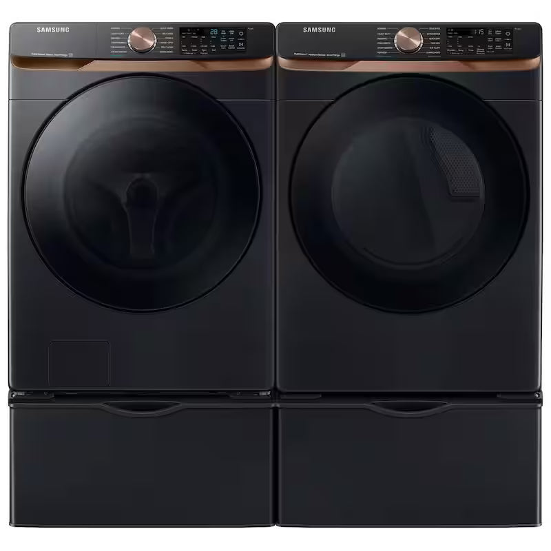 Extra Large Capacity Smart Front Load Washer in Brushed Black W501
