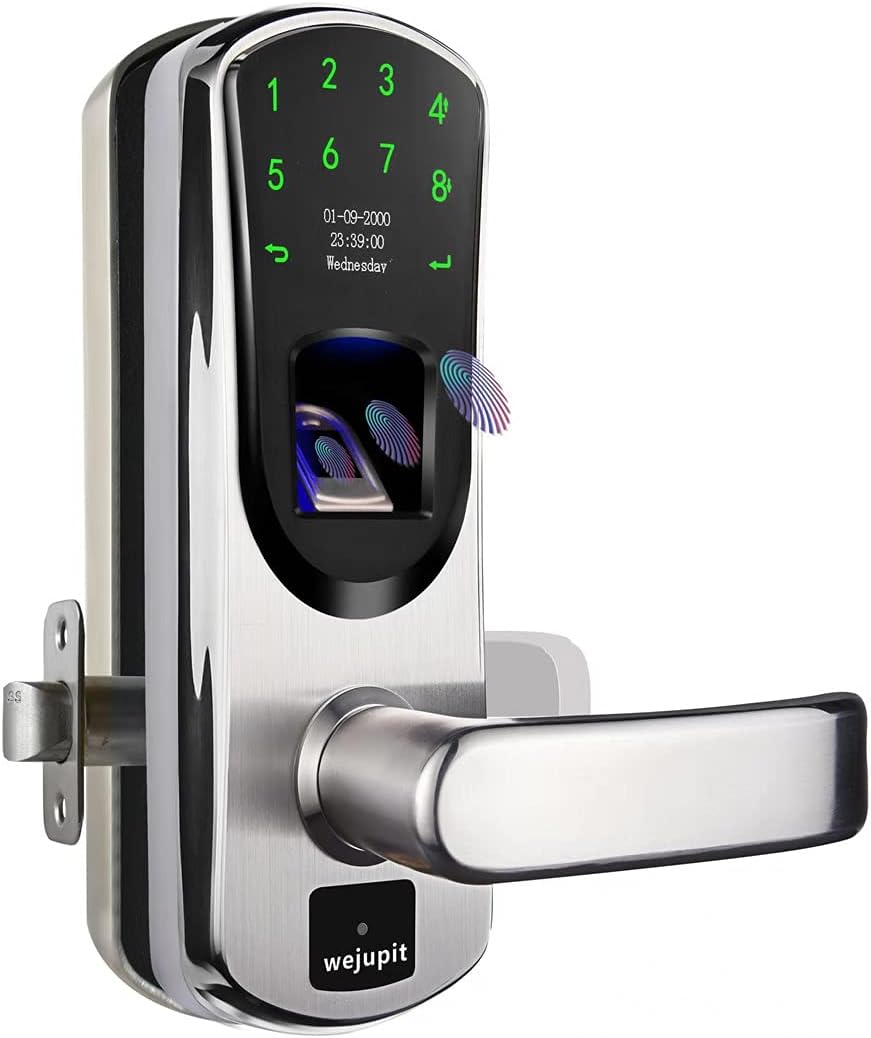 Smart Door Lock with Fingerprint Stainless Steel Touchscreen H2575