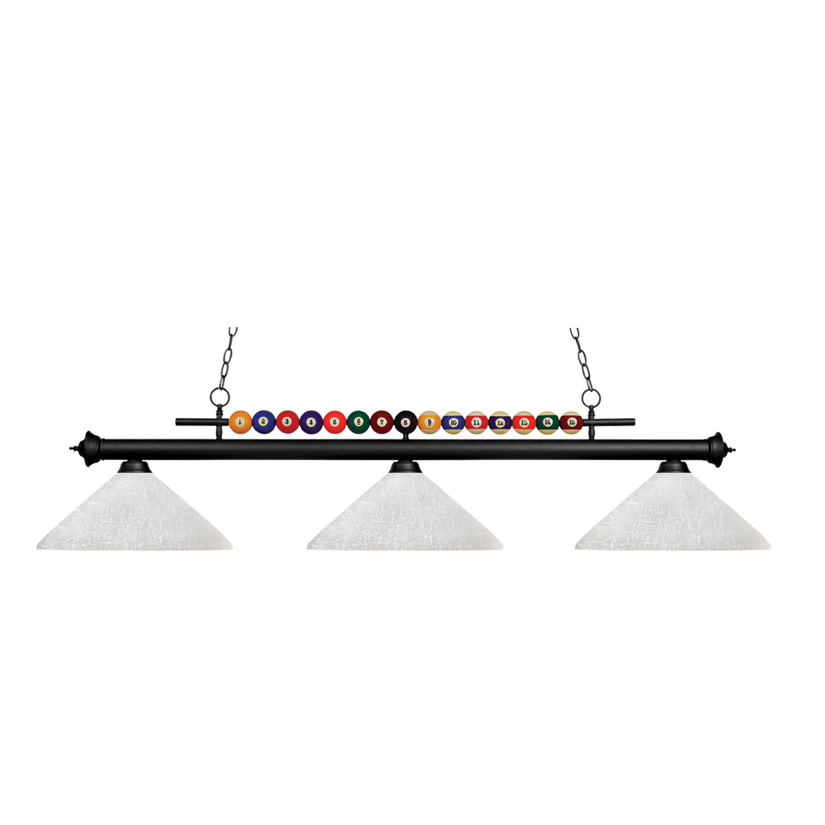 Matte Black 3-Light Island/Billiard H82316