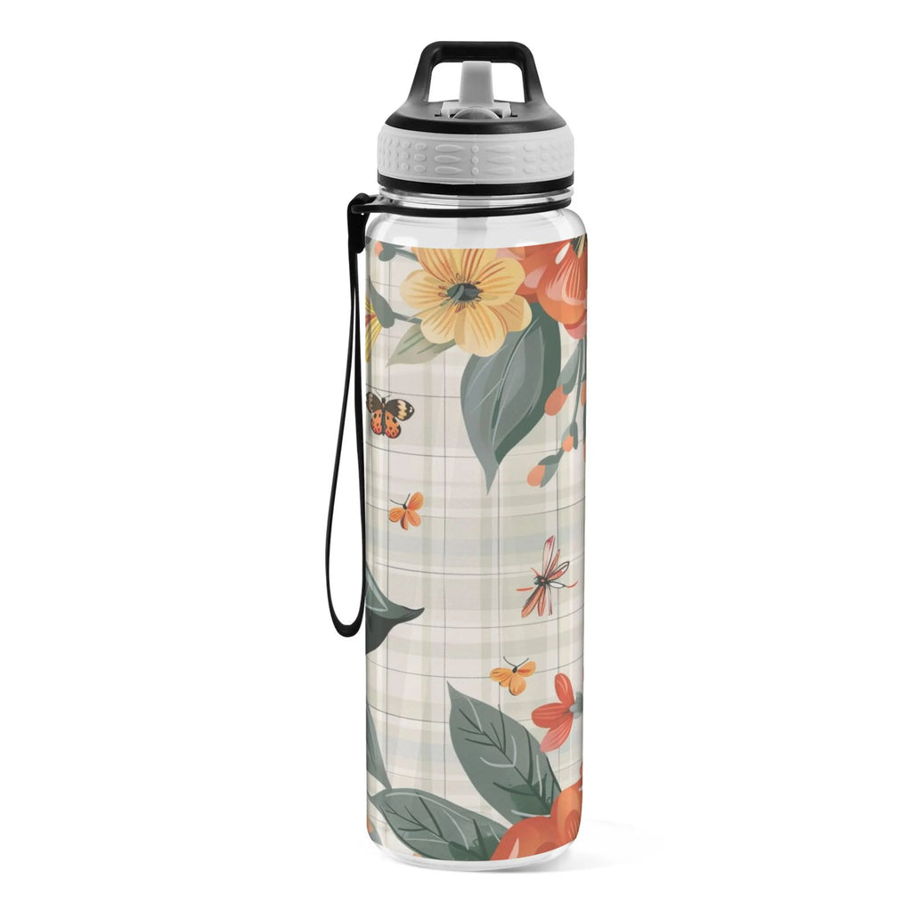 32oz Clear Triton Sports Water Bottle with Straw A4492