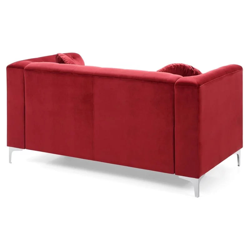 Velvet Sofa Chaise and Loveseat 2-Piece Set A144690