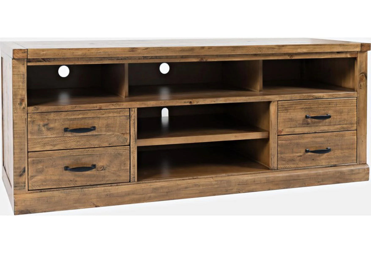 Rustic Distressed Pine TV Stand Q310883