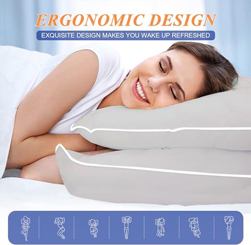 King Size Set of 2 Cooling Bed Pillows R935574