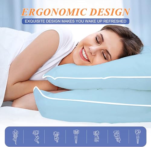 King Size Set of 2 Cooling Bed Pillows R935574