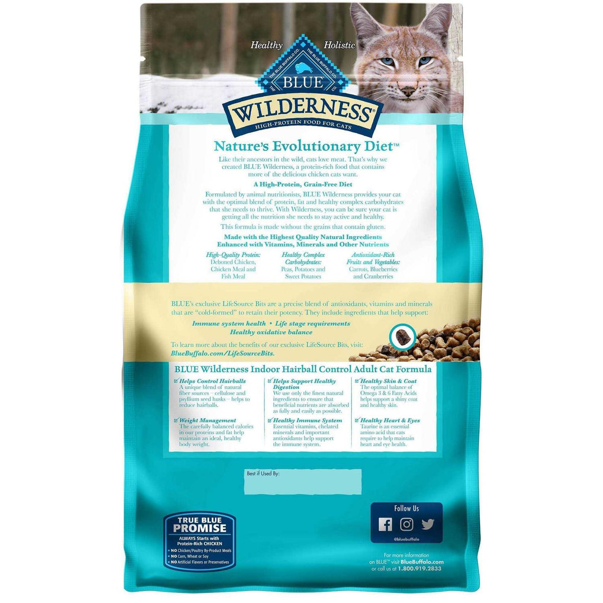 Blue Indoor Hairball Control Cat Dry Food T11225