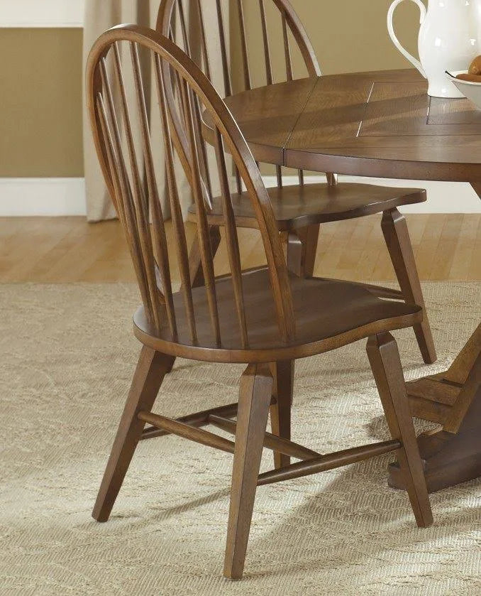 Windsor Back Side Chair in Oak P7867