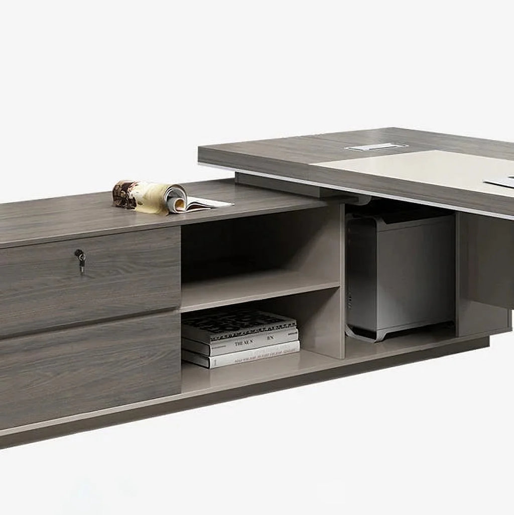L Shape Computer Desk Table Melamine P481960