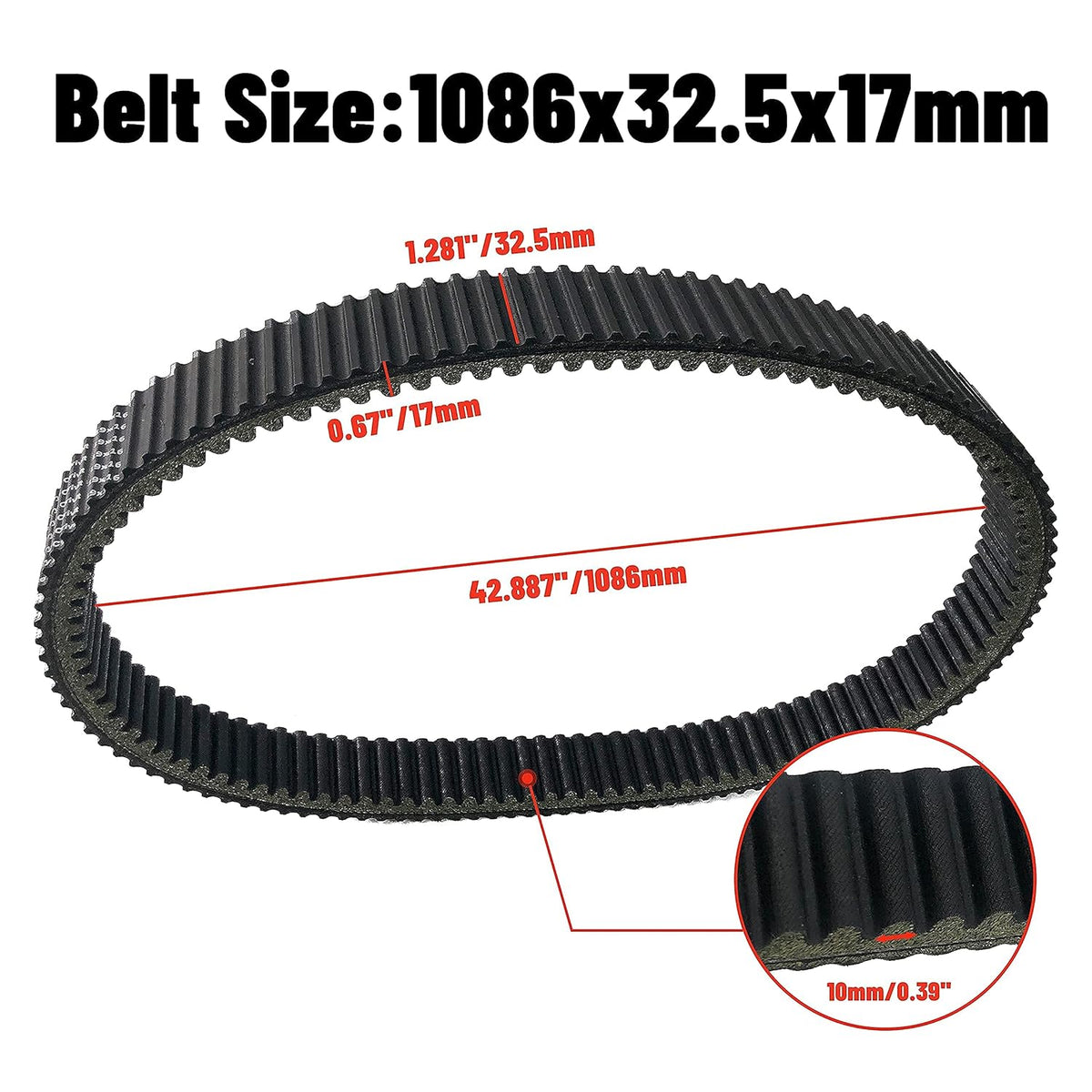 Heavy Duty ATV UTV Belt I9848
