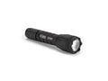 Black 650 Lumens LED Flashlight with Crenellated Bezel Ring A39419