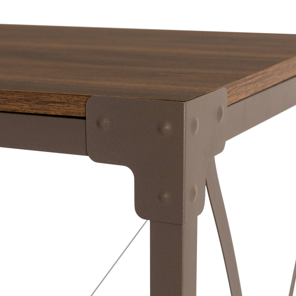 Black Wood/Metal Console Table X82555