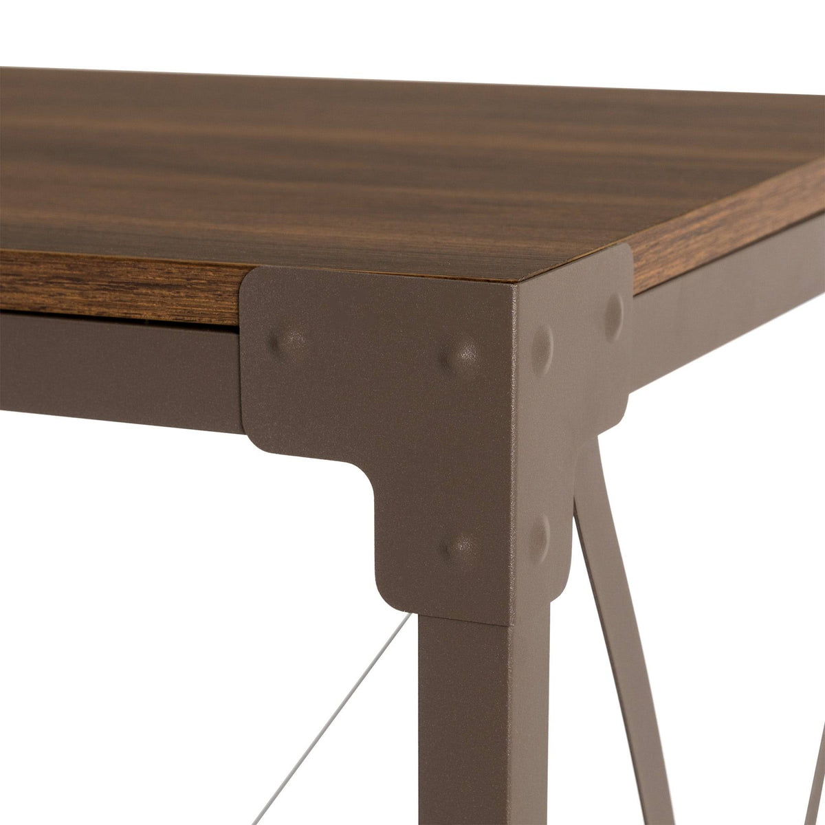 Black Wood/Metal Console Table X82555