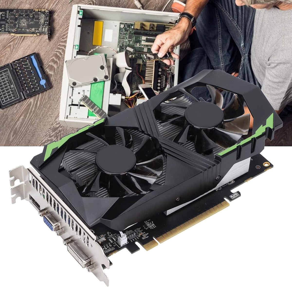 4GB DDR5 128bit Dual Fan Graphics Card D681978