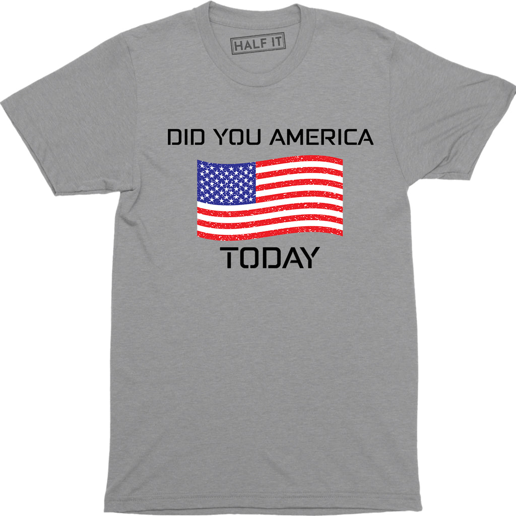Mens USA Patriotic T-Shirt L937