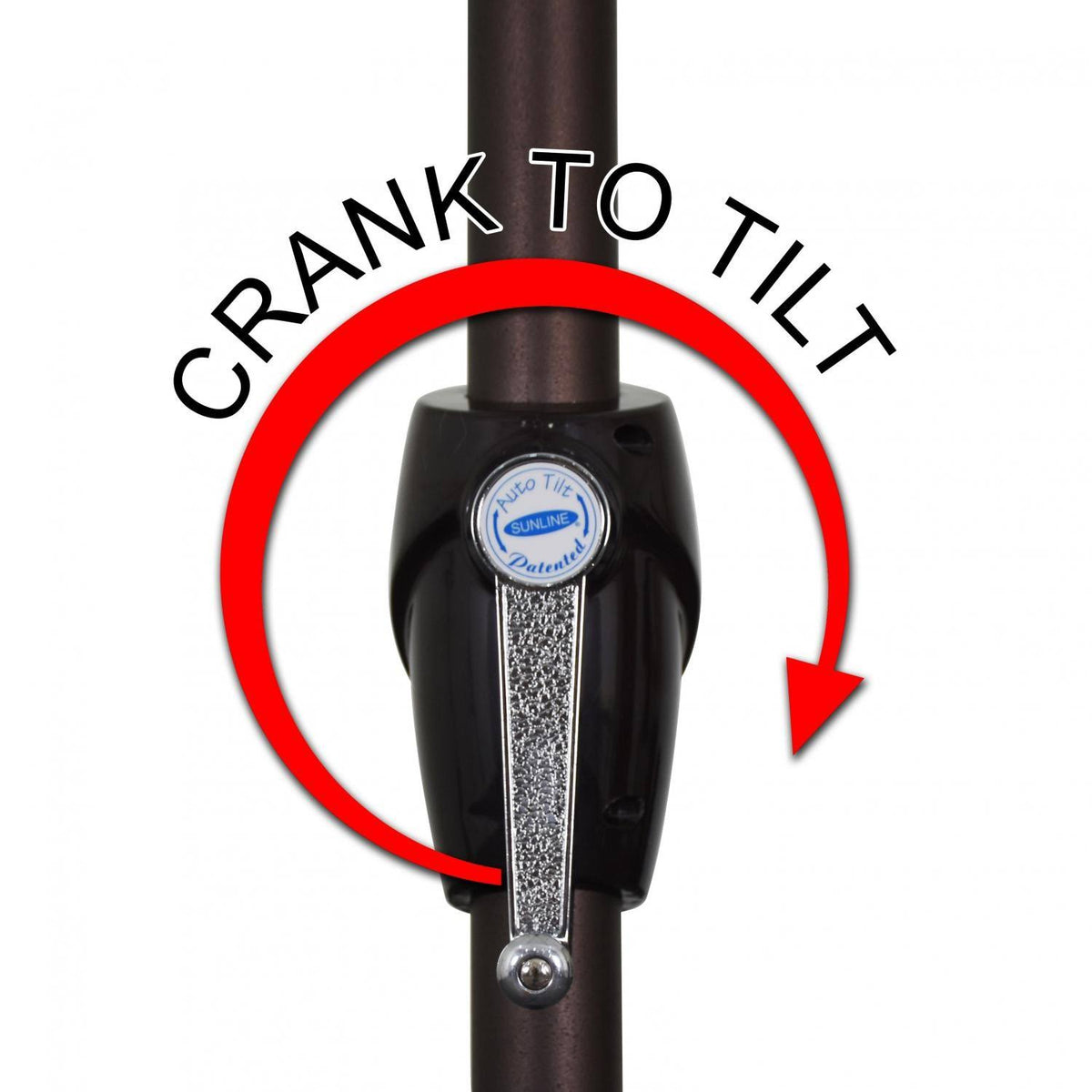 9 ft. Auto Tilt Crank Lift Patio Umbrella I97772
