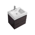 24 in. Wall Mount Gray Oak Bathroom Vanity R899634