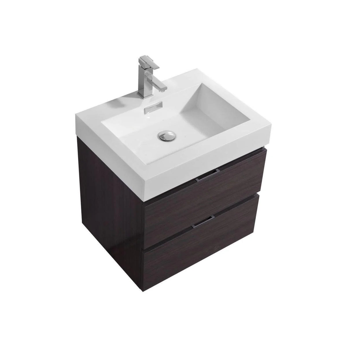 24 in. Wall Mount Gray Oak Bathroom Vanity R899634