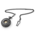 Black Ornate Pocket Watch C837