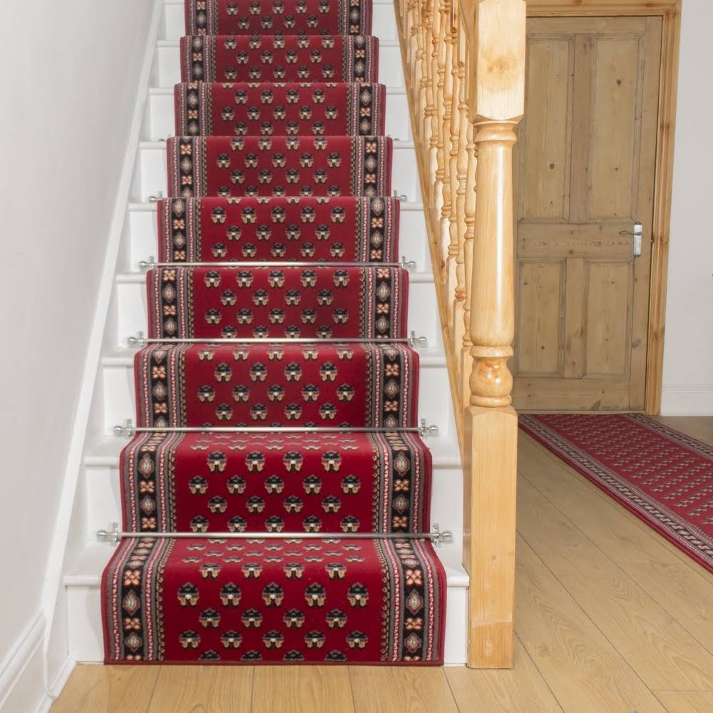 Red Stair Carpet Runner 18 foot E672978