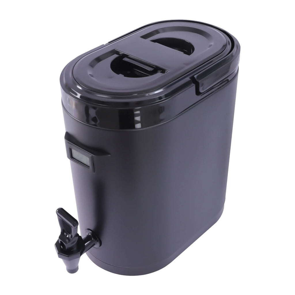 Black Insulated Beverage Dispenser with Handle Y861