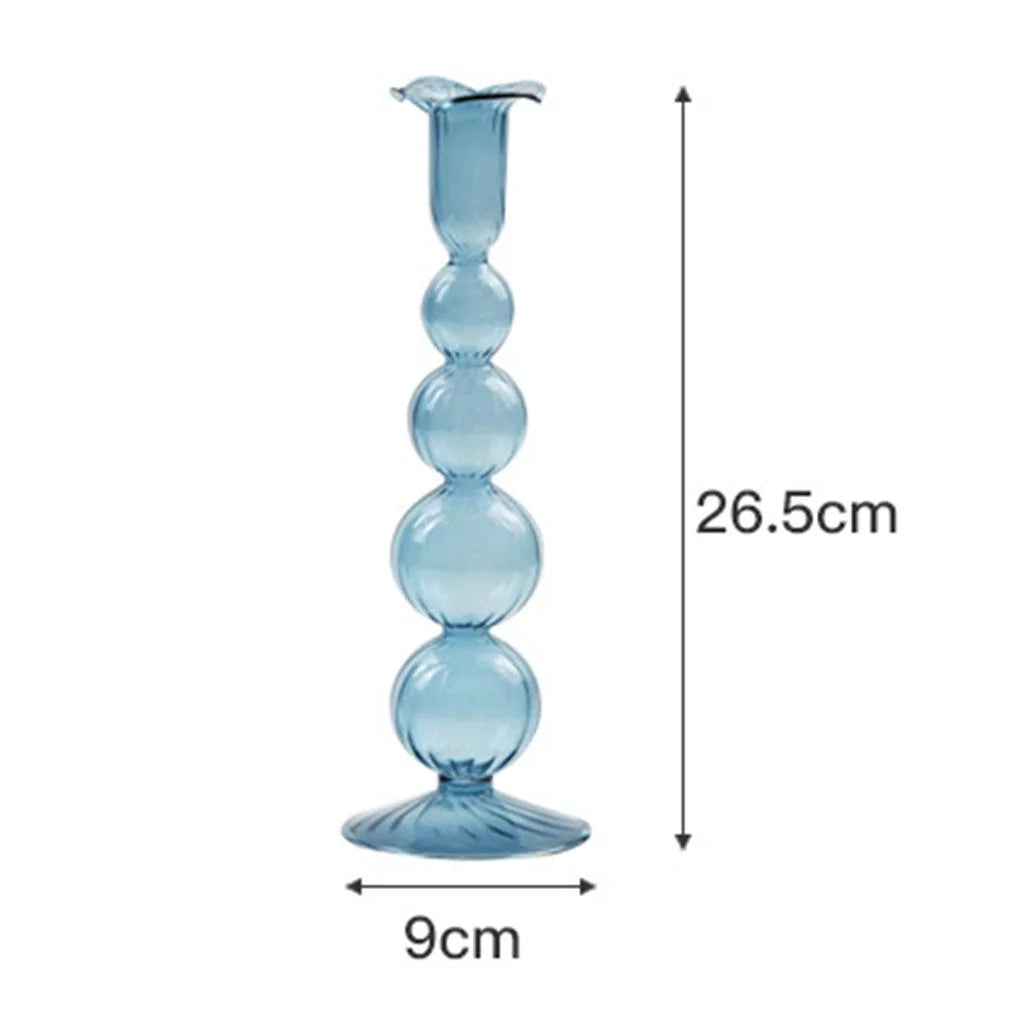Glass Taper Candle Holder 9x26.5cm R8796